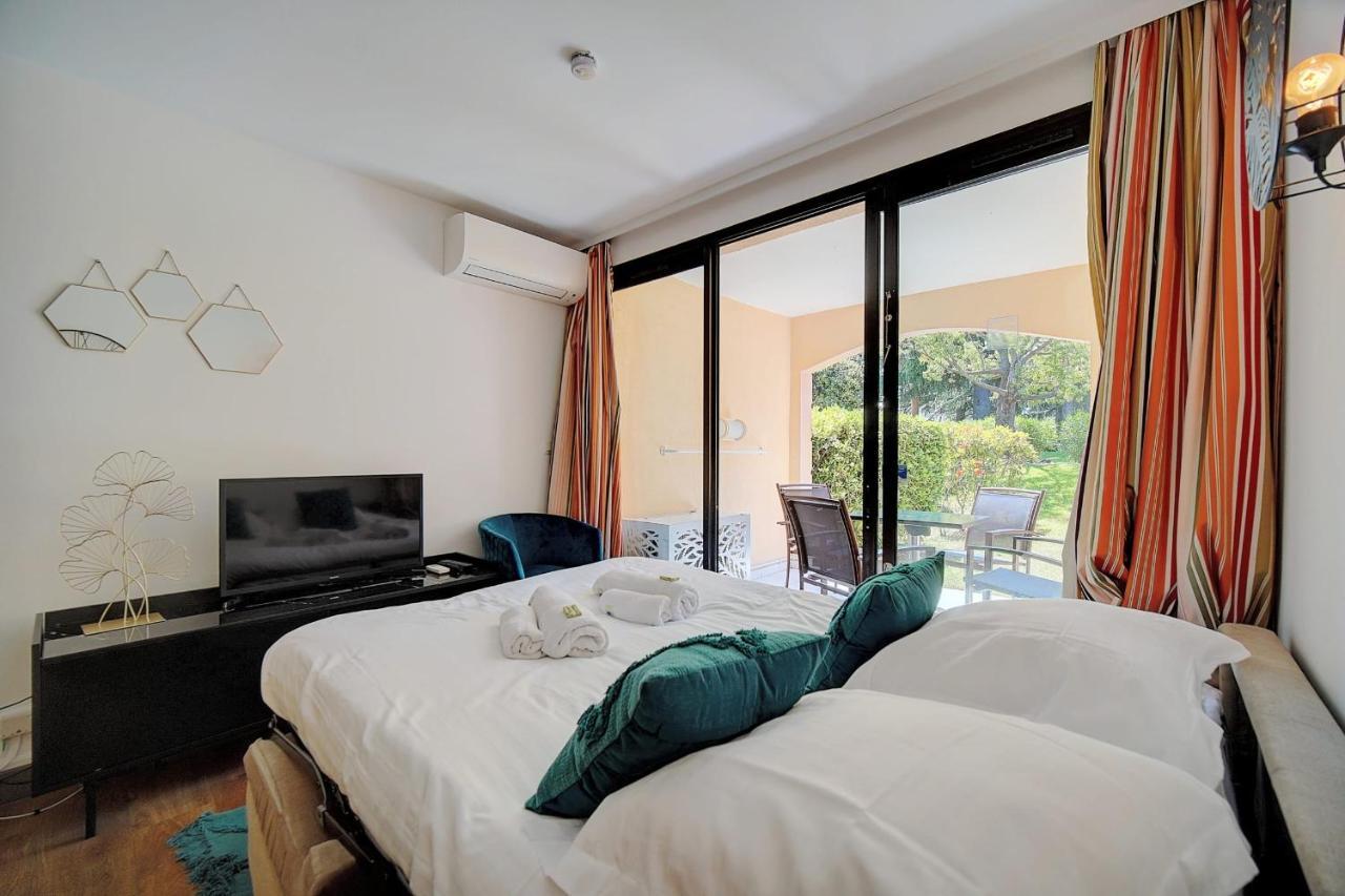 Immogroom - 2 Rooms - Renovated - Pool - Ac - Parking - Garden Кан Екстериор снимка