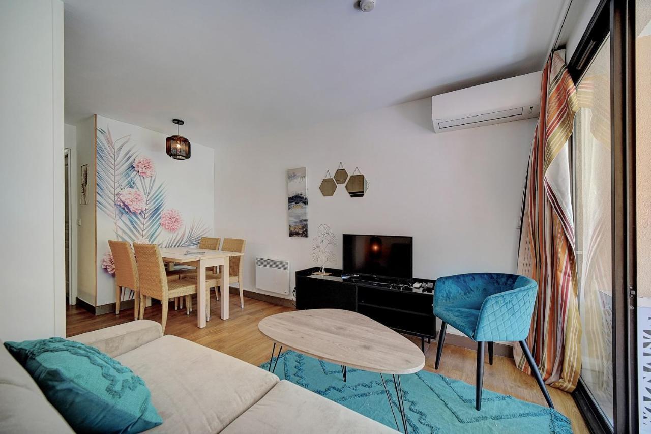 Immogroom - 2 Rooms - Renovated - Pool - Ac - Parking - Garden Кан Екстериор снимка